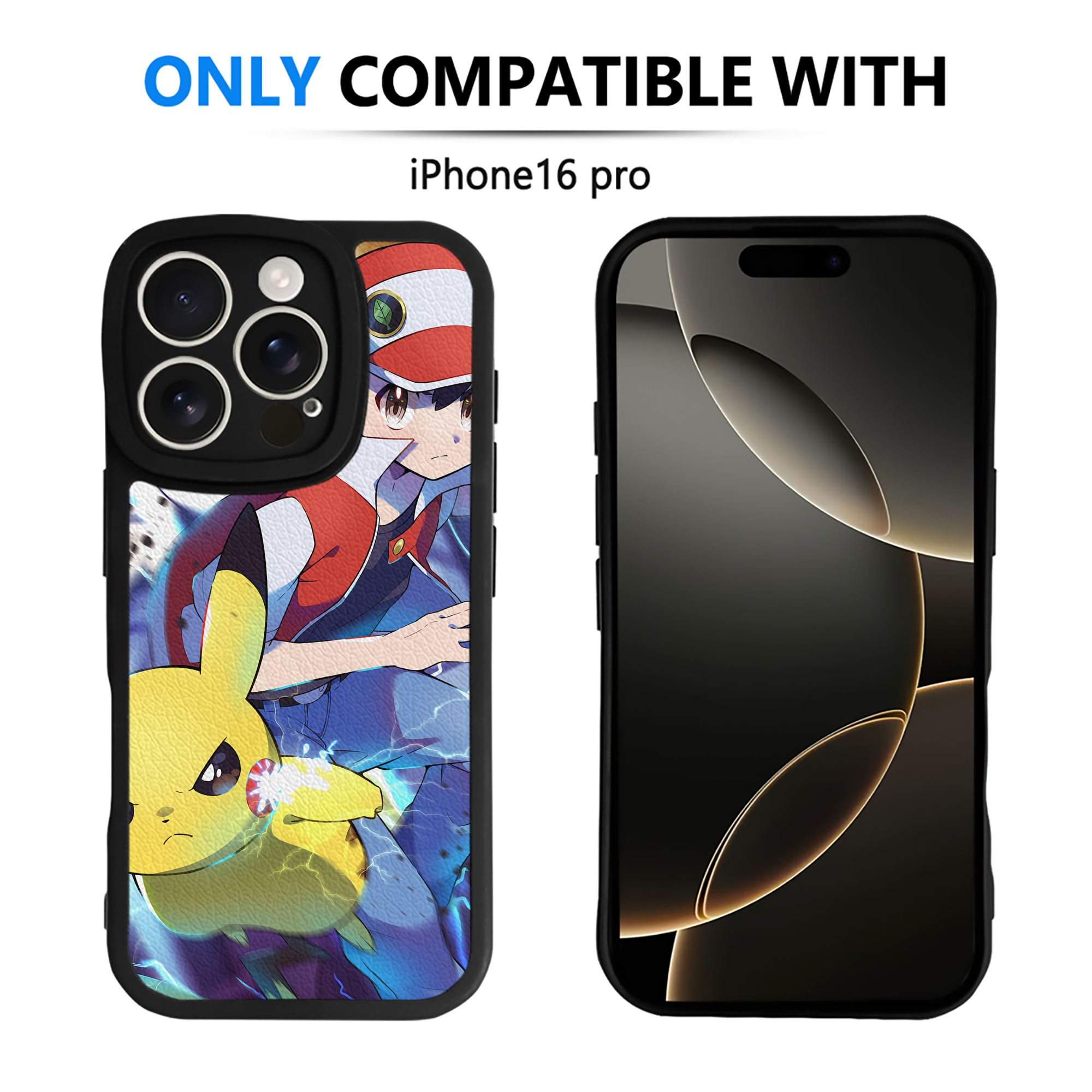 （画像用） ポケットモンスター Pokémon 【iPhone 16シリーズ対応】シリコンスマホケース（レザー調） 材質：シリコン